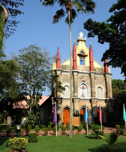 The St Magdalene Church in Thumba, Kerala.