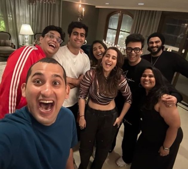 Karan Johar hosts Kusha Kapila, Arjun Kapoor, Sumukhi Suresh