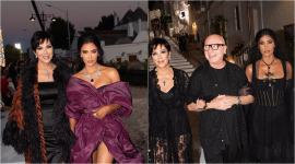Kim Kardashian and Kris Jenner attend the Dolce & Gabbana Italy show together