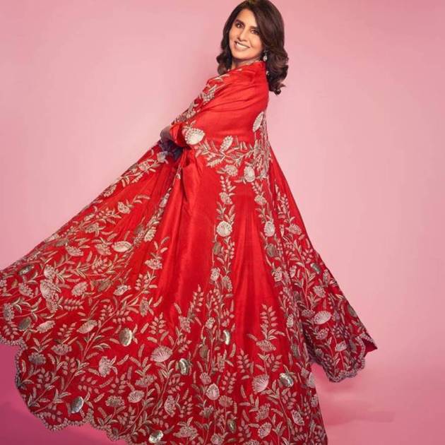 Kapoor's fashion choices are characterised by her preference for bright-hued salwar kurta outfits that incorporate modern design sensibilities, showcasing her penchant for staying up-to-date with current trends. (Source: Instagram/Neetu Kapoor)