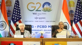 India US investment, India US investment platforms, India energy transitions, Nirmala Sitharaman, Janet Yellen, india US news, India US relations, Gandhinagar G20 Summit, indian express, indian express news