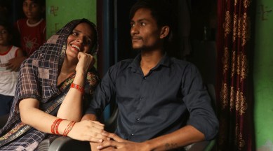 Indo-Pak couple bail, Seema and Sachin, Indo-Pak couple return to their Greater Noida home, indian express, indian express news