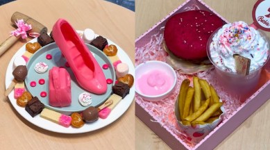 barbie themed pink menu