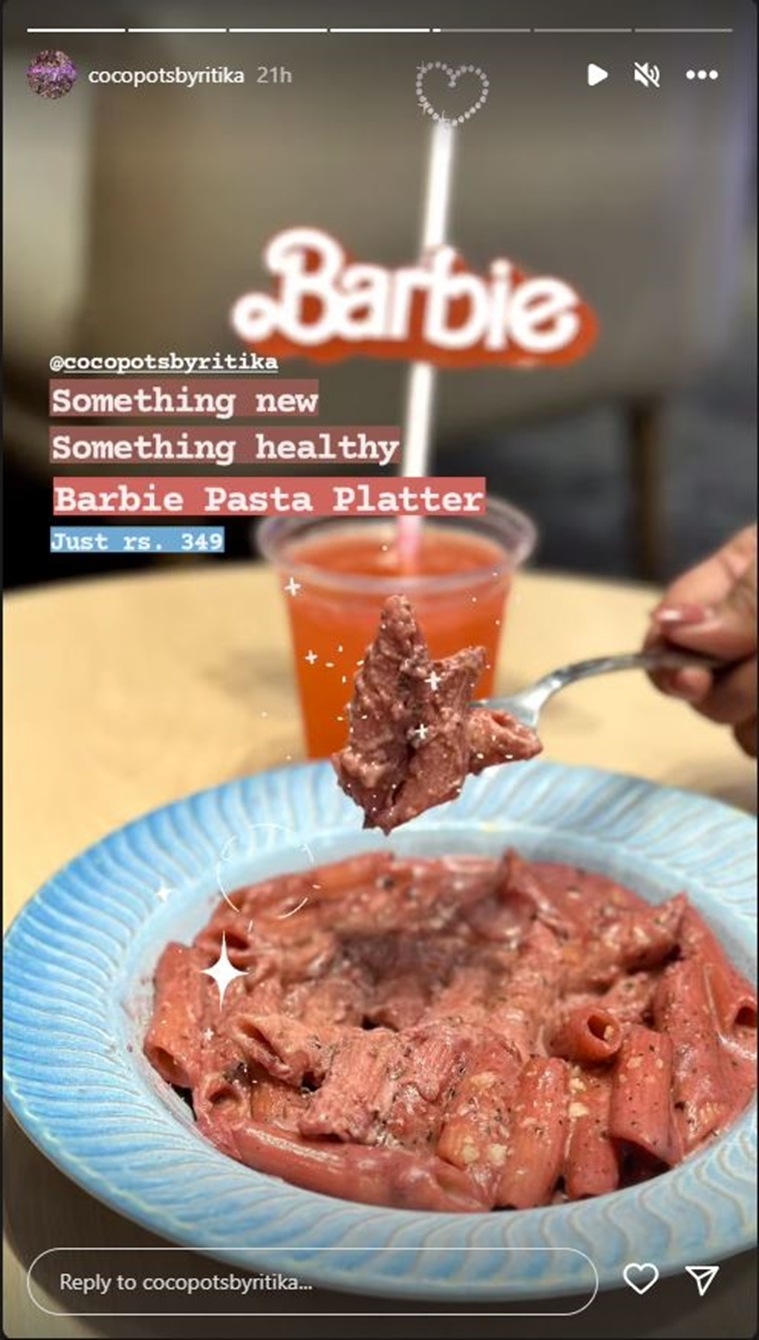 pink pasta barbie