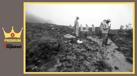 Major landslide at Irsalkarwadi Khalapur in Raigad,.