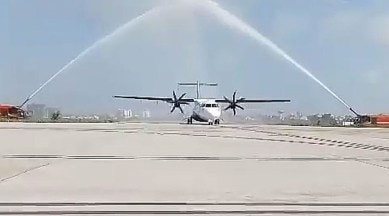 rajkot pune flight, indigo, indian express