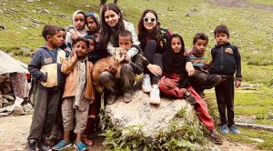 When Sara Ali Khan befriended goats and children in Kashmir