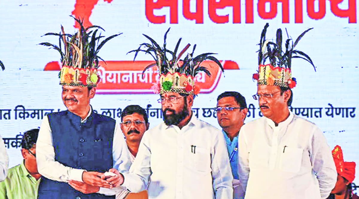 Maharashtra, Deputy Chief Minister, Devendra Fadnavis, NCP leader, Ajit Pawar, Eknath Shinde, Trishul of development, Poverty eradication, Backwardness removal