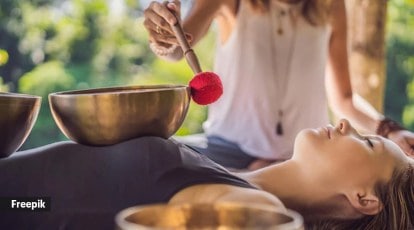 Premium Photo  Tibetan bells and tuning forks