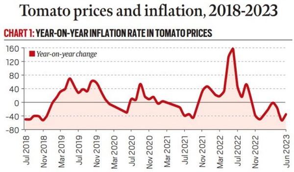 tomato prices and inflation 2023