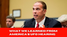 David Grusch speaks during the hearing on "Unidentified Anomalous Phenomena: Implications on National Security, Public Safety, and Government Transparency" at the US Capitol Hill in Washington, US, July 26, 2023. (Reuters)