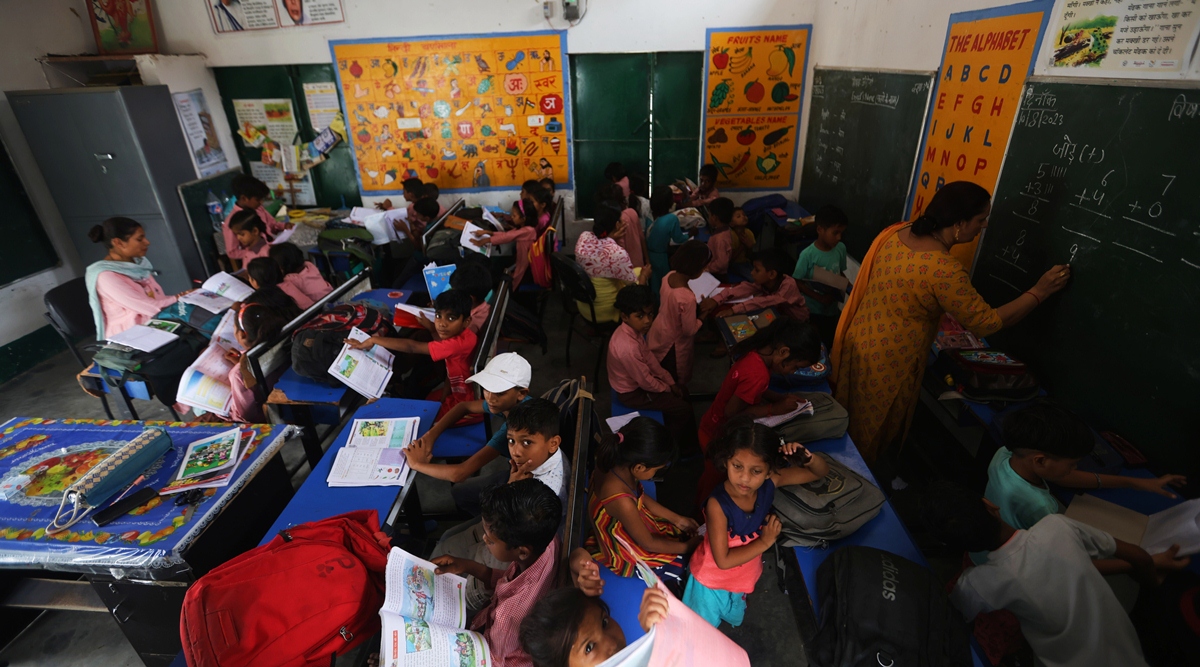 No toilet or playground, a single room for 5 classes: What ails primary school in Dadri