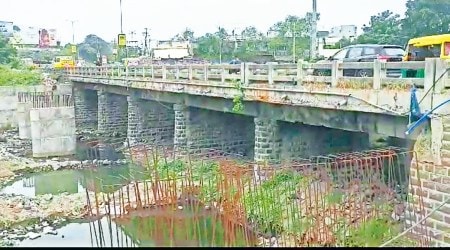 rajkot Cement concrete fails quality tests, Rajkot, Backbone Construction Private Limited (BCPL), Ahmedabad news, Gujarat, Indian Express, Current affairs