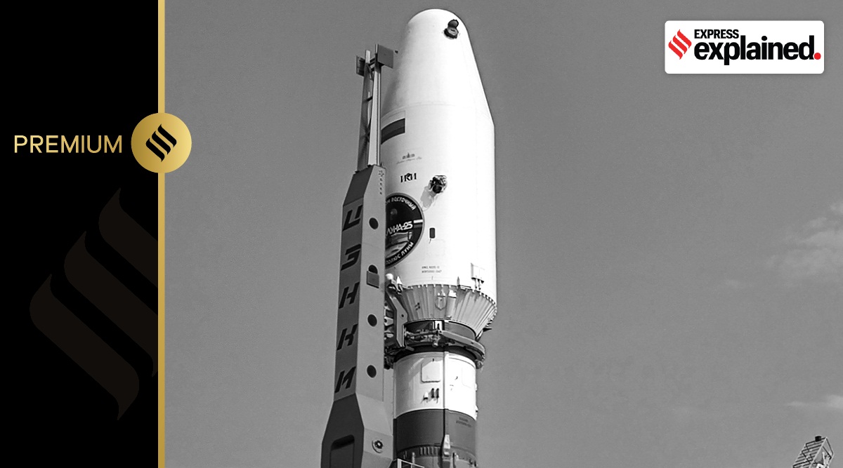 In this photo released by Roscosmos State Space Corporation, the Soyuz-2.1b rocket with the moon lander Luna 25 automatic station is set at a launch pad at the Vostochny Cosmodrome in the Russian Far East on Tuesday, Aug. 8, 2023.