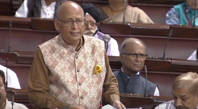Abhishek Singhvi Rajya Sabha Delhi services Bill