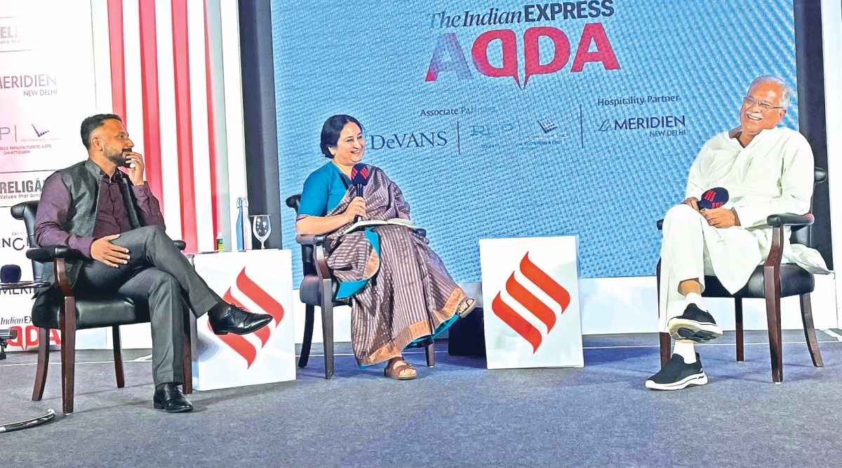 Bhupesh Baghel interview, Bhupesh Baghel express adda, Bhupesh Baghel, Chhattisgarh BJP, Chhattisgarh government, India news, Indian express, Indian express India news, Indian express India