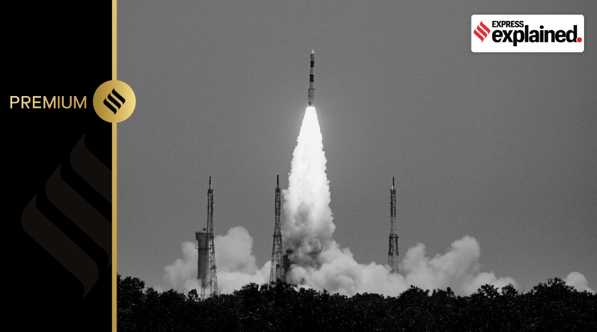Launch vehicle LVM-3 carrying the Chandrayaan-3 mission. (Photo: ISRO)
