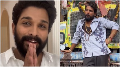 Telugu Hero Allu Arjun Romance Sex Video - Allu Arjun gives us a glimpse of his, Pushpa's worlds. Watch video | Telugu  News - The Indian Express