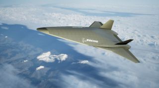 Concept illustration of a Boeing high-supersonic commercial passenger aircraft