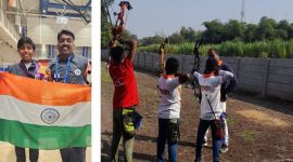 Pravin Sawant with Aditi Swami.