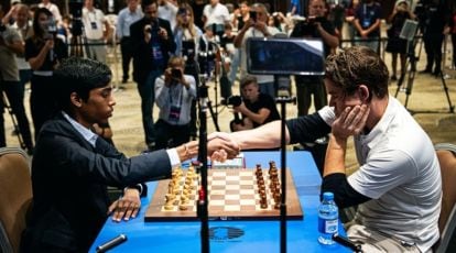 Touching moment Indian chess champion R Praggnanandhaa's mum