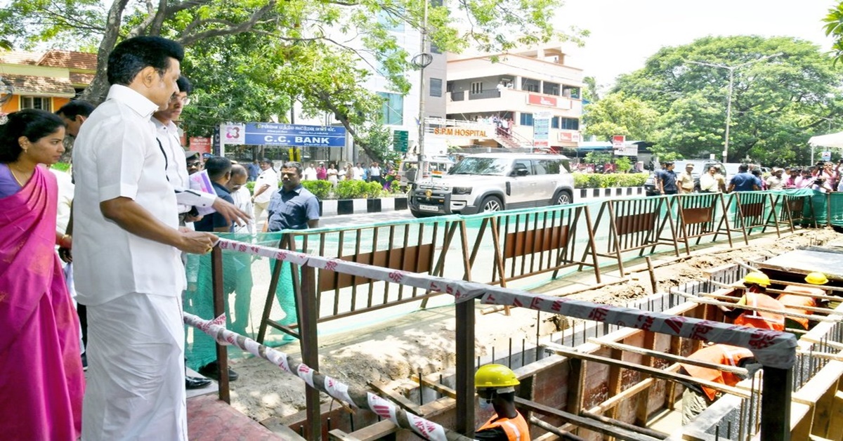 CM Stalin Inspects Storm Water Drain Work In Chennai | Chennai News ...