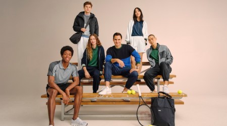 Roger Federer and Jonathan Anderson have teamed up with Uniqlo to create a sports-inspired fashion collection. (Source: UNIQLO via The New York Times)