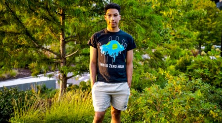 Zanagee Artis, who quit a job with Goldman Sachs to work at a climate nonprofit, in Washington on Aug. 17, 2023.