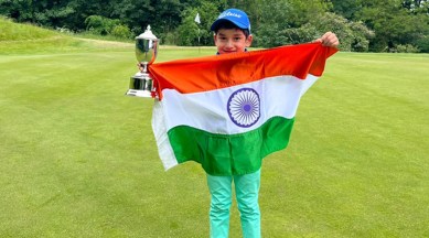 Chandigarh talent shines, chandigarh news, young Nihaal Cheema's journey, yard club, US Kids Golf World Championship 2023, budding golf enthusiast, indian express news