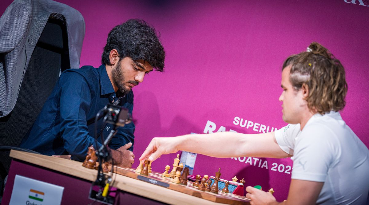 World Number-2 Caruana Leads By 5; Gukesh Sacrifices Queen Vs