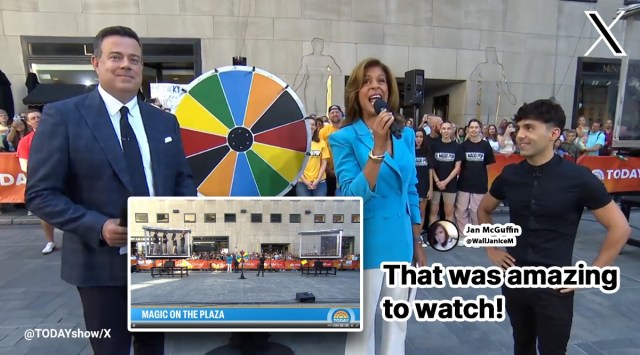 Illusionist transports people magically in a few seconds from one box to another