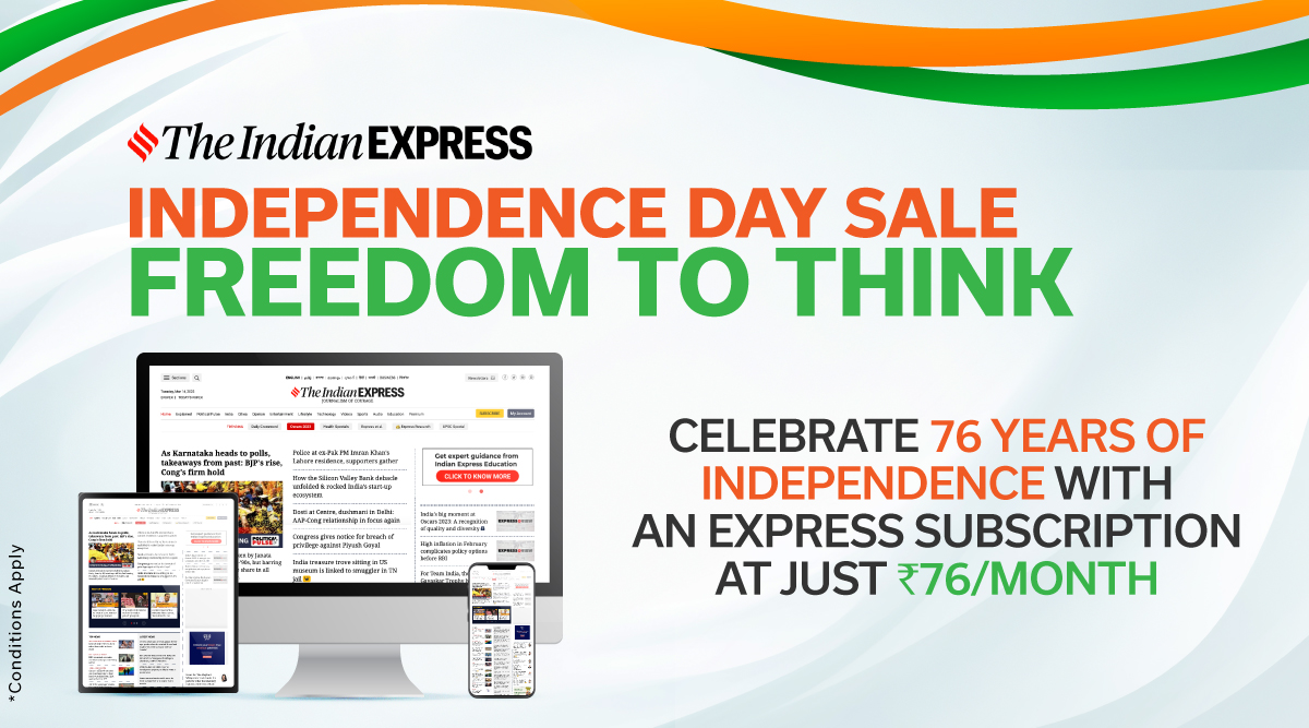 Independence Day Sale 2023, Indian Express special discount offer starting at Rs 76/month