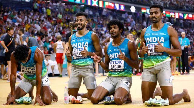 India’s 4x400m relay quartet finishes second behind USA to enter World ...