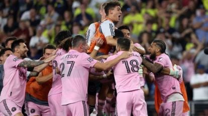 Nashville SC vs Inter Miami, Lionel Messi in Leagues Cup Final photos