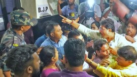 Bengal news, TMC BJP clash, Trinamool BJP clash over demolition, bengal demolition, KMC, indian express news