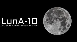 The Moon next to text that says "LunA-10"