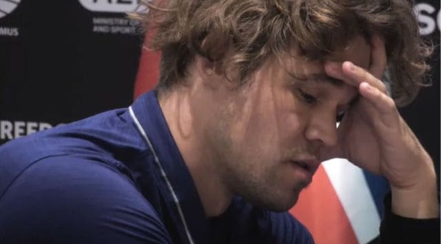 Magnus Carlsen was held to draw by India's Praggnanandhaa.