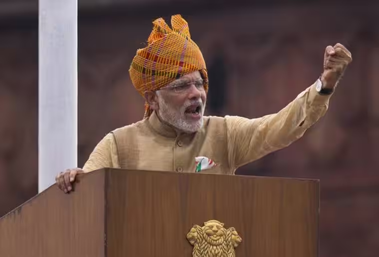 pm modi independence day turban