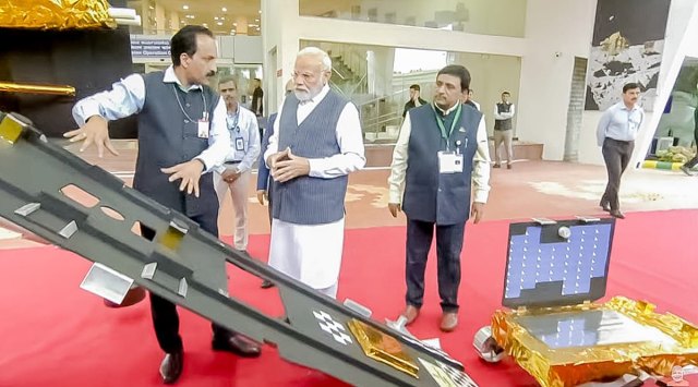 Modi at ISRO