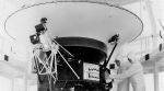 In this Aug. 4, 1977, photo provided by NASA, the "Sounds of Earth" record is mounted on the Voyager 2 spacecraft in the Safe-1 Building at the Kennedy Space Center, Fla., prior to encapsulation in the protective shroud.