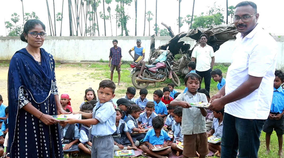 Police couple to provide study material to 75 tribal children | India ...