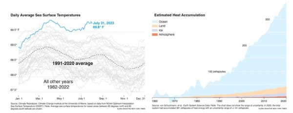sea temperatures