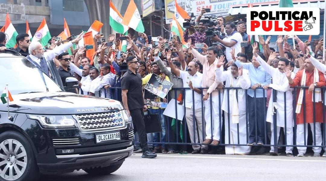 pm modi, congress, bengaluru visit, indian express