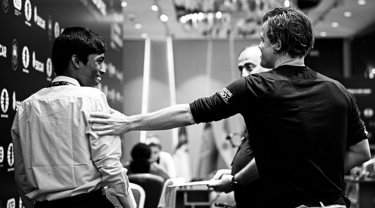 Chess.com - India on X: 🚨🚨🚨 BREAKING: Congratulations to 18-year-old  🇮🇳 GM Praggnanandhaa on reaching a #FIDEWorldCup final against  @MagnusCarlsen and confirming his qualification for the 2024 Candidates  Tournament! He defeated GM