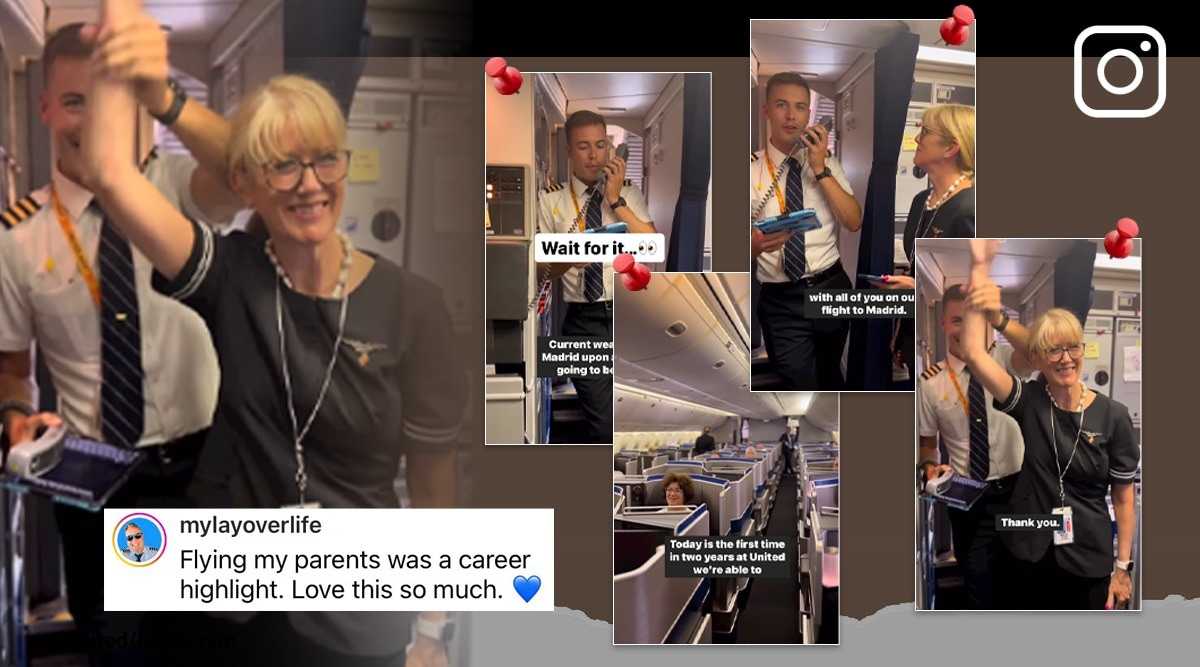 Pilot Makes Heartwarming Announcement For His Flight Attendant Mother