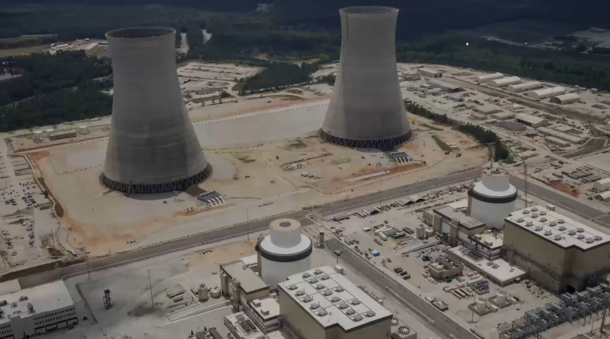 A nuclear plant in georgia is pictured here