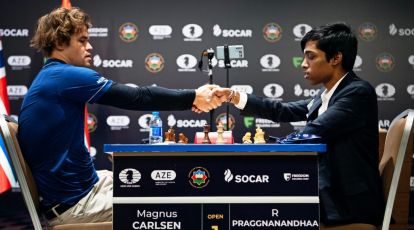 praggnanandhaa: Chess World Cup: Praggnanandhaa shocks Caruana, meets  Carlsen in final - The Economic Times