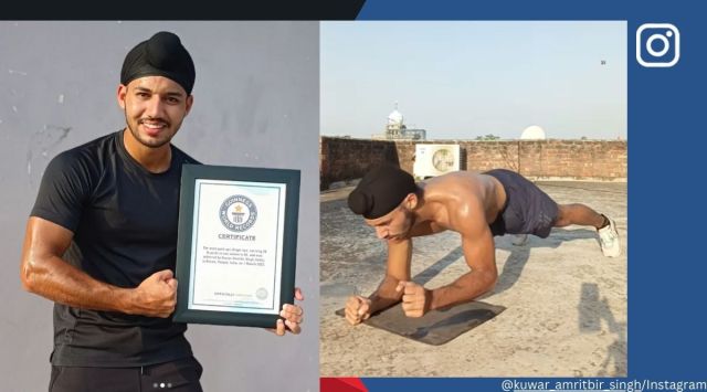 Punjab’s Kuwar Amritbir Singh sets another Guinness World Record for push-ups
