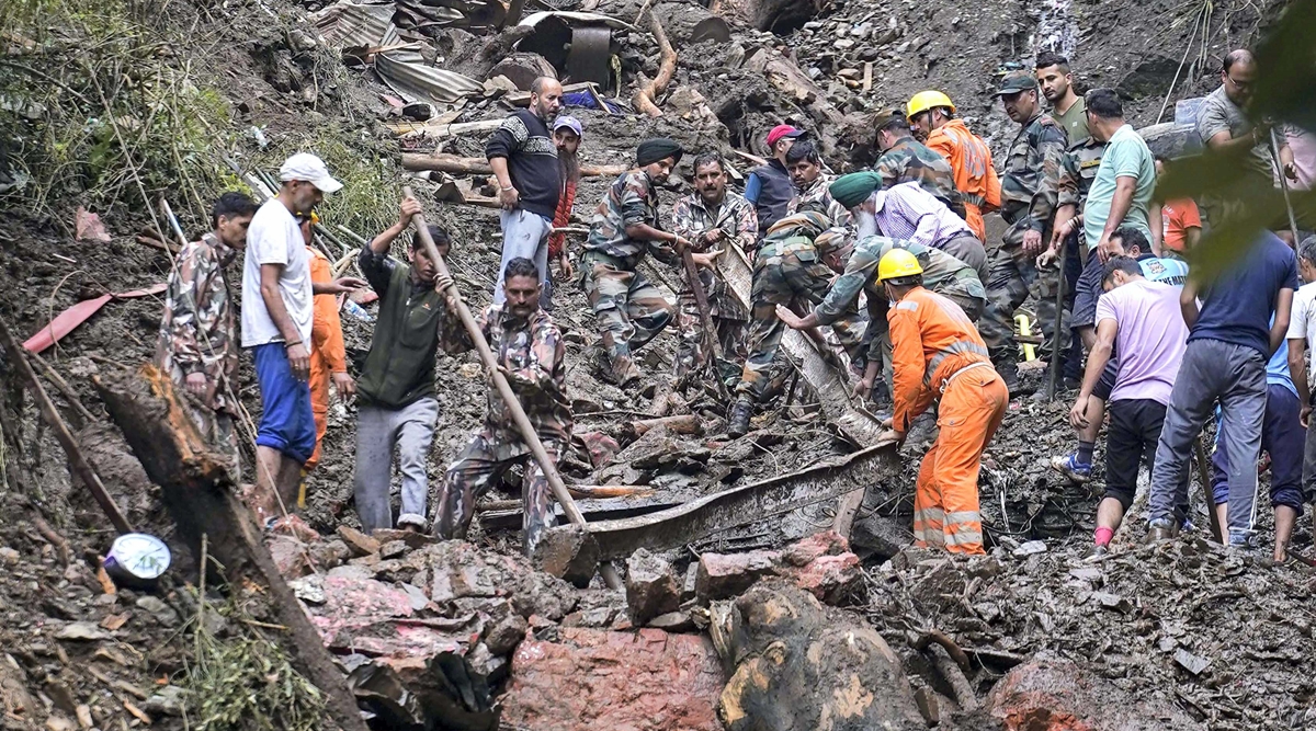Sukhvinder Singh Sukhu, Himachal Pradesh news, ntural calamity affected area, Himachal rainfall, Himachal landslide, indian express news
