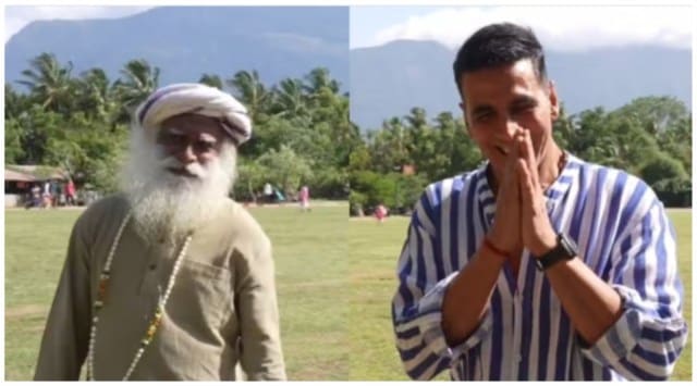 Akshay Kumar organised a special screening of OMG 2 for Sadhguru. (Photo: Sadhguru/Instagram)